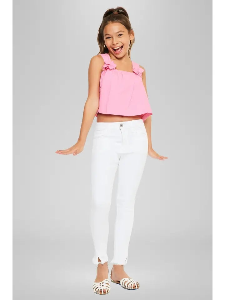 KanCan Girls High Rise Ankle Skinny Jeans