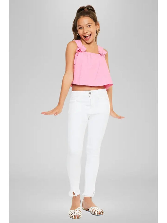 KanCan Girls High Rise Ankle Skinny Jeans