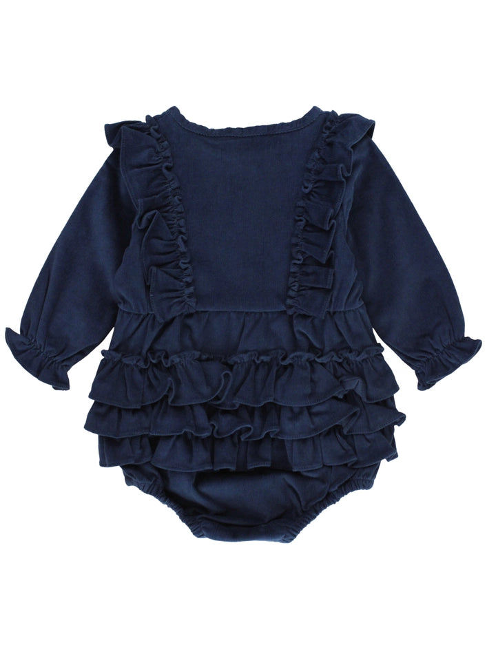 Baby Girls Corduroy Waterfall Bubble Romper