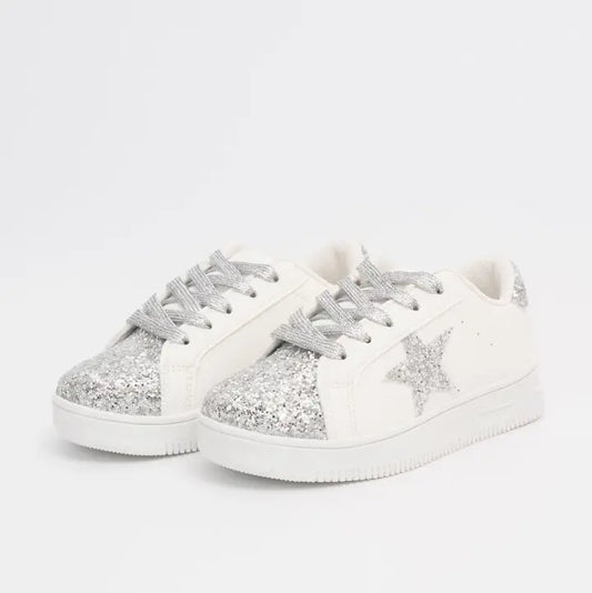 Layla Girls' Sparkle Star Sneaker