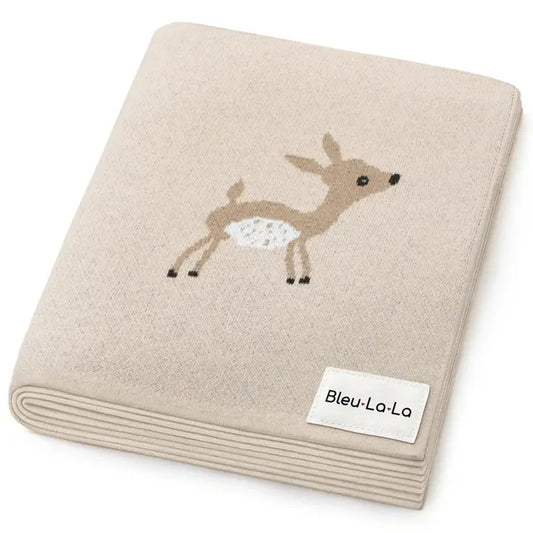 Deer Luxury Cotton Swaddle Baby Blanket
