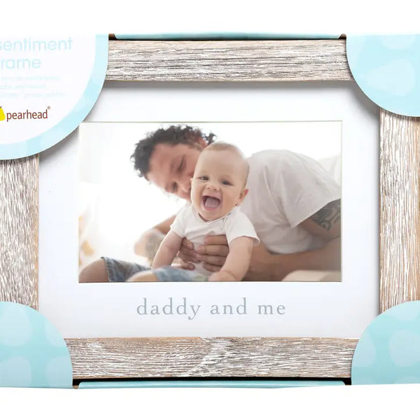 Daddy and Me Sentiment Frame, Rustic