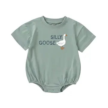 Infant Organic Cotton Bubble Romper - Silly Goose