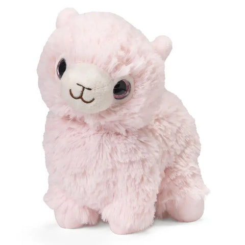 Junior Warmie Pink Llama Stuffed Animal (9")