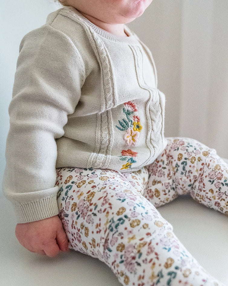 Infant Floral Stretch Leggings