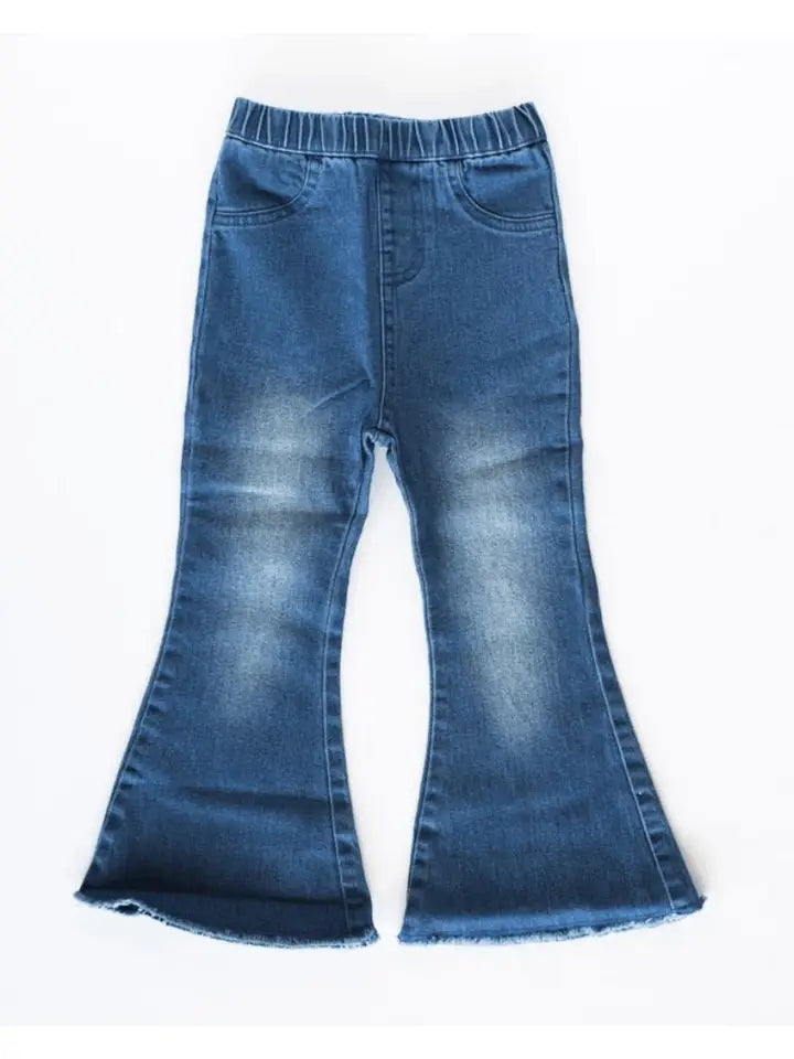Toddler Girls Denim Bell Bottoms
