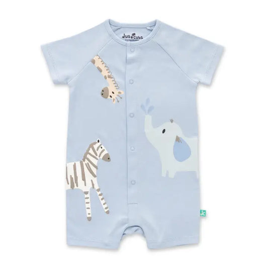 Infant Boy Animal Friends Romper