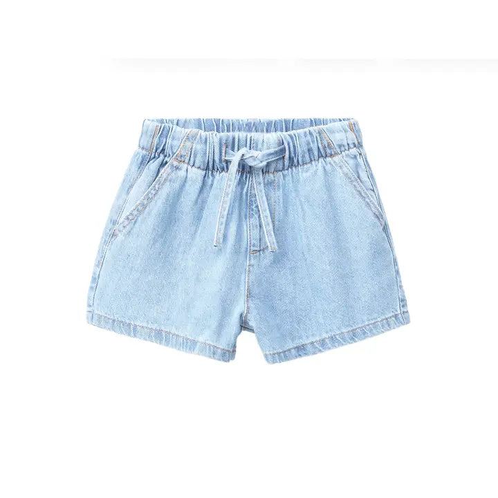 Girls' Lily Pull-On Shorts With Self-Tie Waist