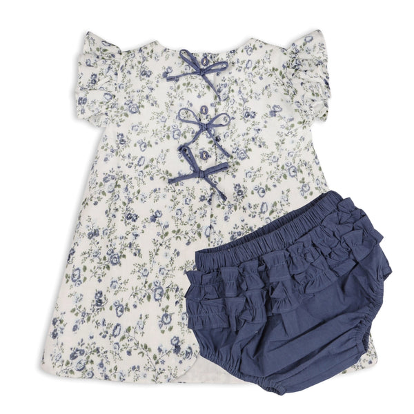 Infant Floral Bow Blouse + Bloomer