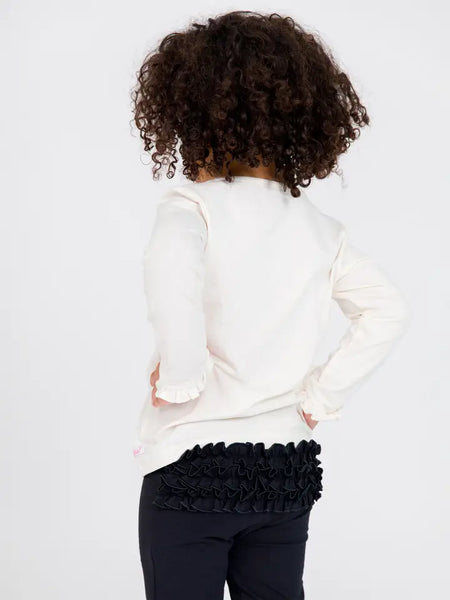 Toddler & Youth Girls Knit Long Sleeve Top