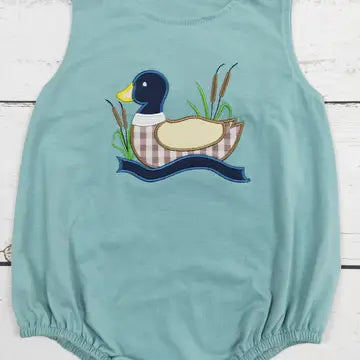 Infant Boy Duck Cotton Romper
