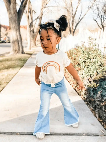 Toddler Girls Denim Bell Bottoms