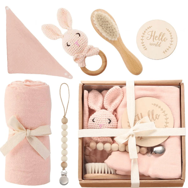 Welcome Baby 6 Piece Gift Box