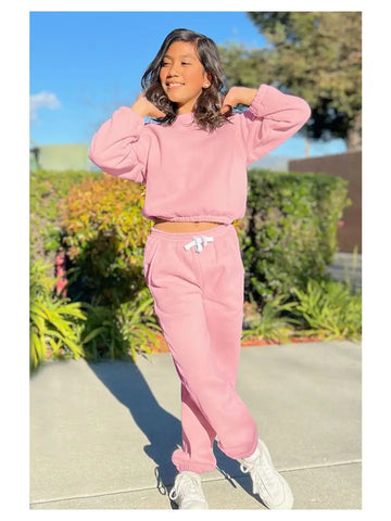 Toddler Girls Long Sleeve Sweatshirt And Jogger Set