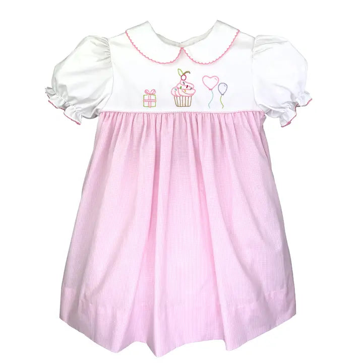 Infant Girl Embroidered Birthday Dress