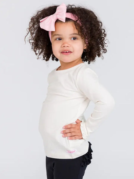 Toddler & Youth Girls Knit Long Sleeve Top