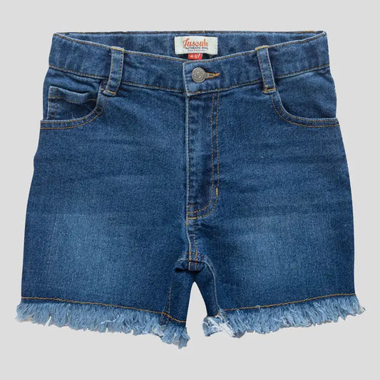 Infant Girls Denim Frayed Shorts