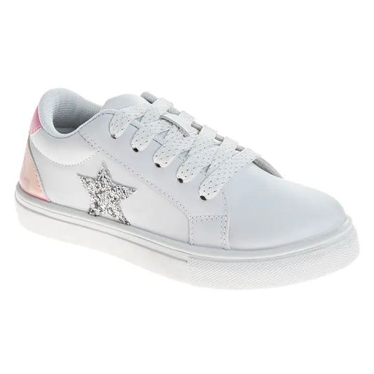 Youth Girl Glitter Star Court Sneaker