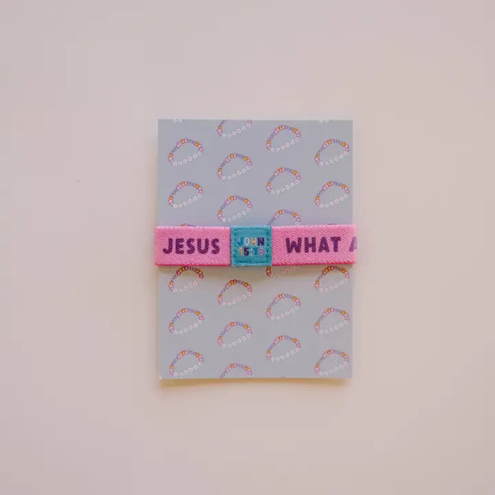 "What A Friend" Kids Inspirational Wristband Bracelet
