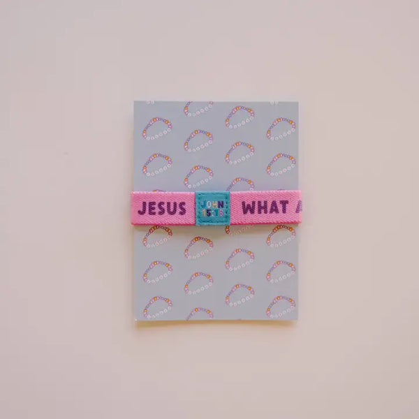 "What A Friend" Kids Inspirational Wristband Bracelet