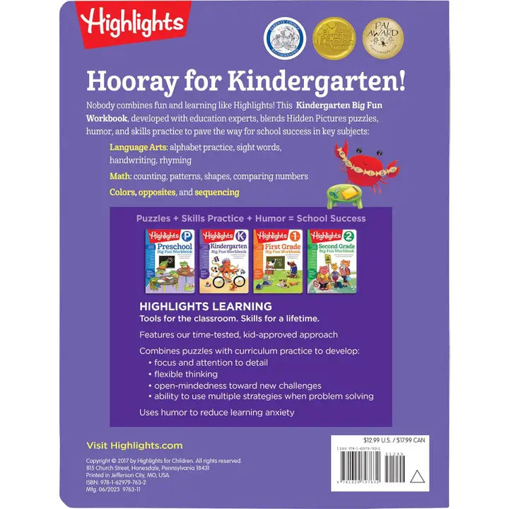 Kindergarten Big Fun Workbook