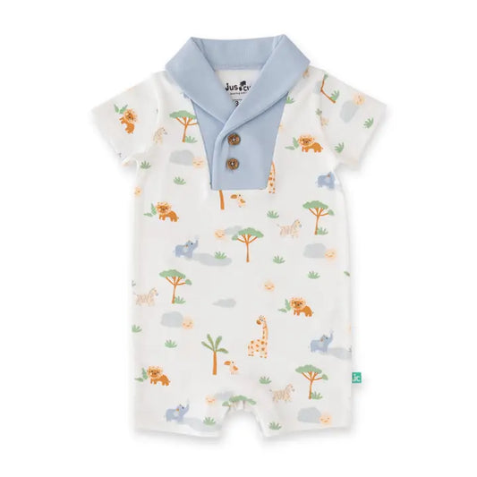 Infant Boy Short Sleeve Safari Romper