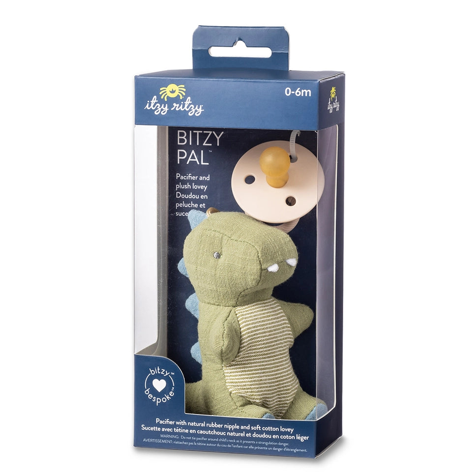 Itzy Ritzy Bitzy Pal Natural Rubber Pacifier & Stuffed Animal