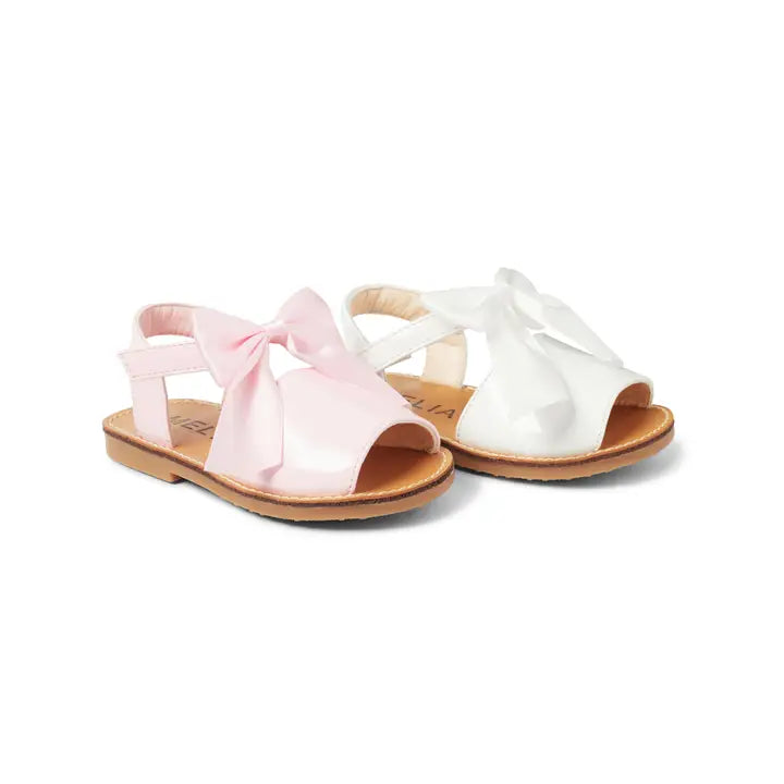 "Martina" Hard-Sole Bow Sandal