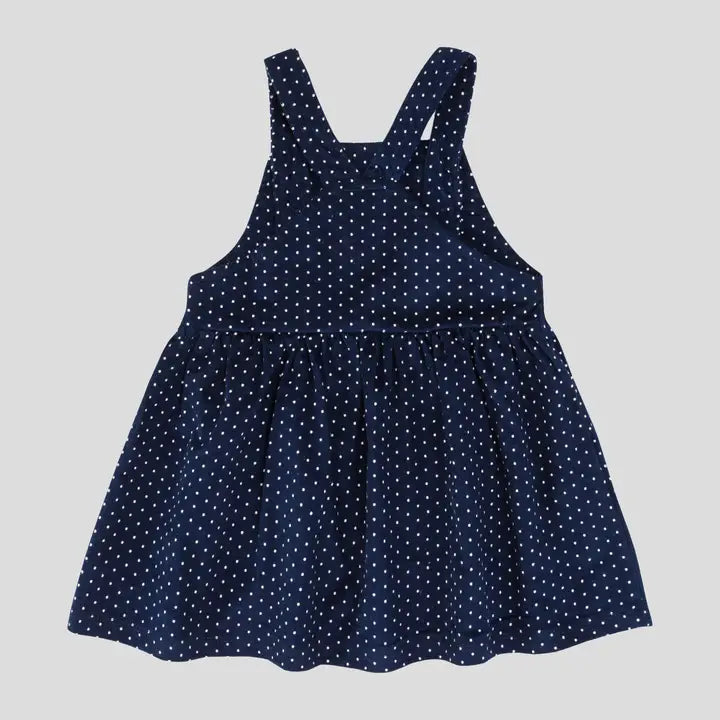Infant Girls Polka Dot Pinafore Dress