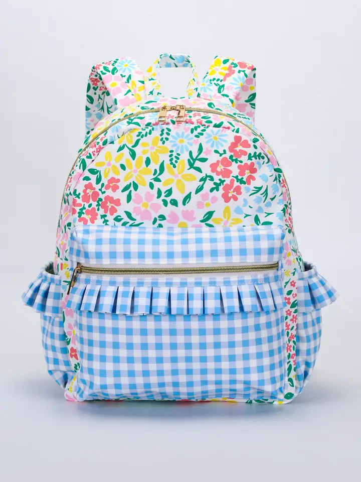 Floral Ruffle Backpack