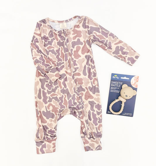 Baby Boy Camouflage Print Zippy Sleeper