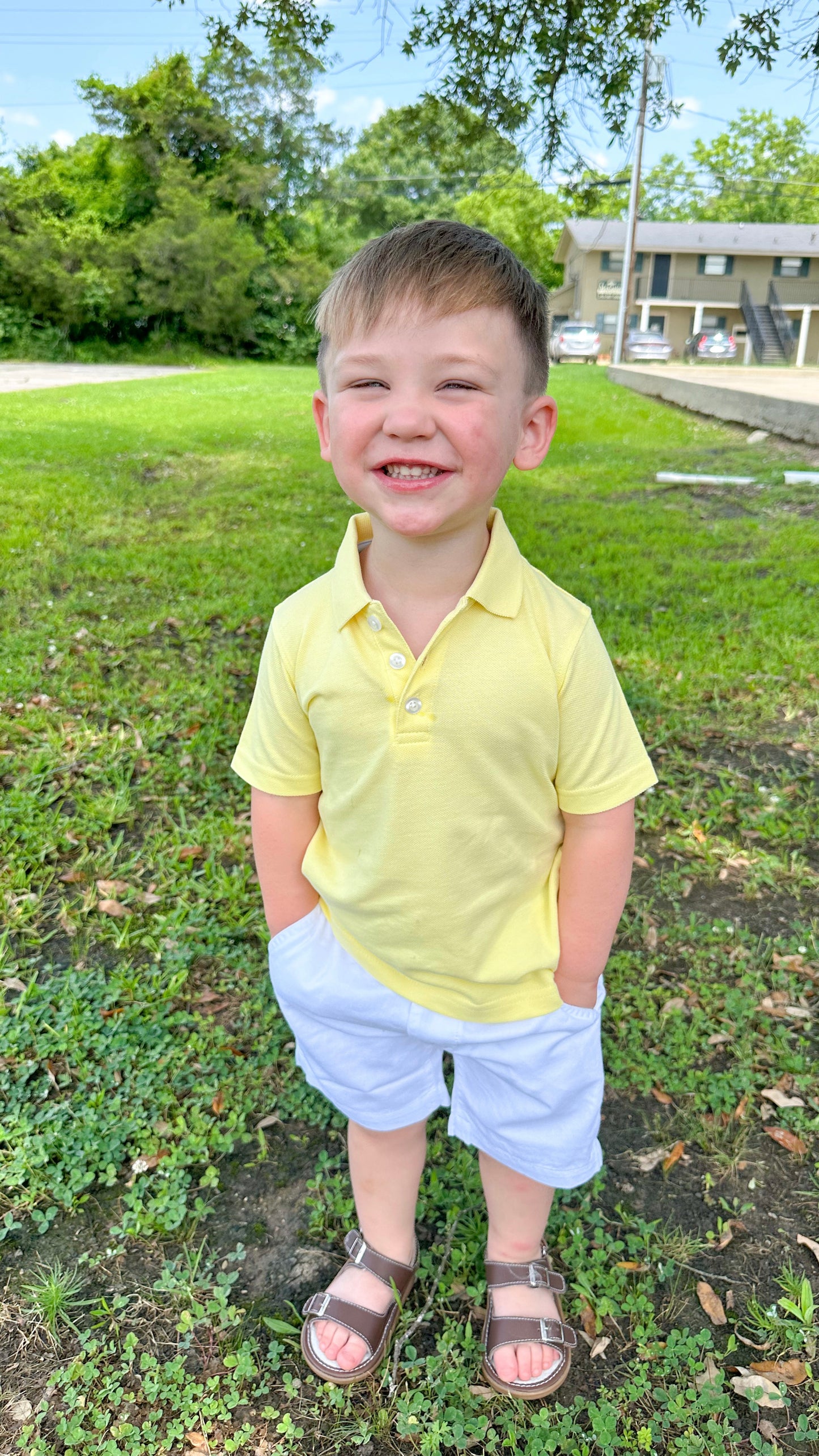 Rugged Butts Banana Yellow Pique Short Sleeve Polo Shirt