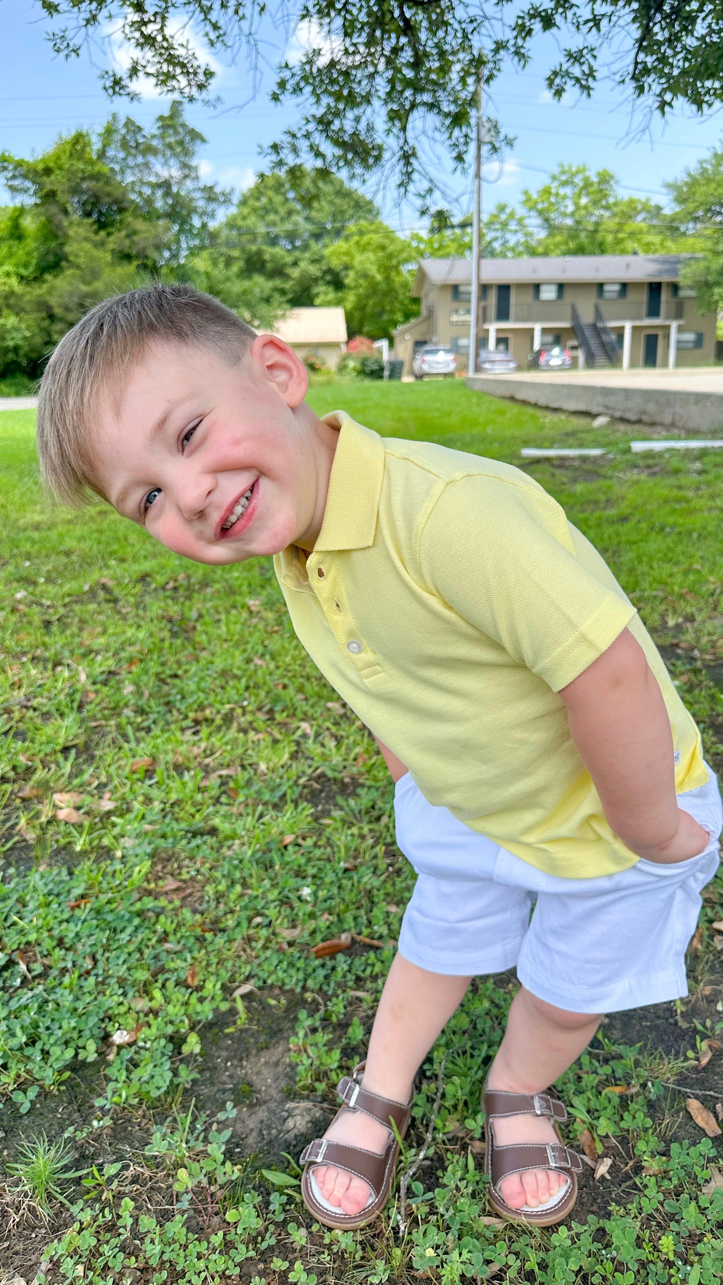 Rugged Butts Banana Yellow Pique Short Sleeve Polo Shirt