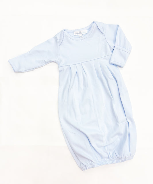 Baby Boys Essentials Solid Blue Gown
