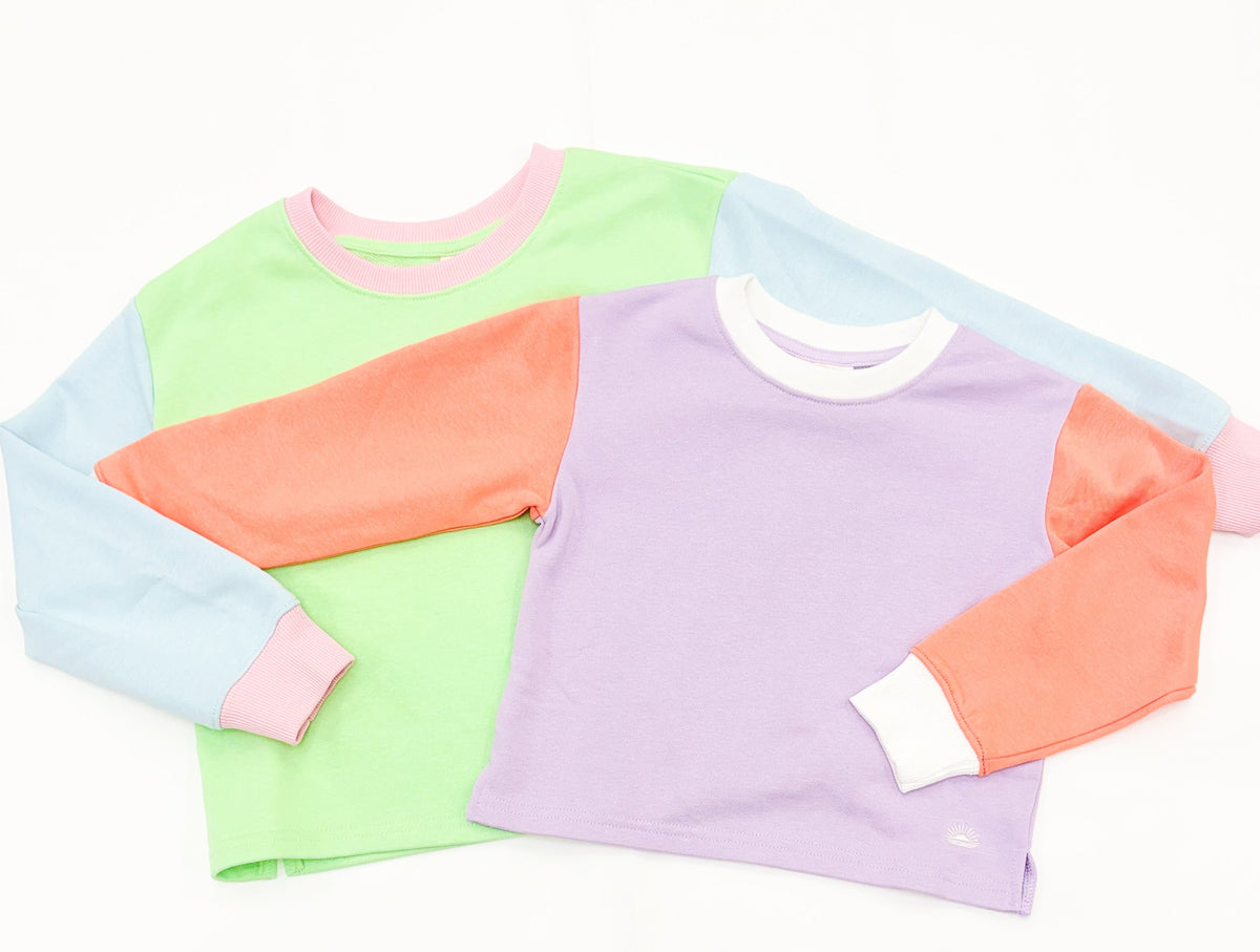 Youth Girls Colorblock Pullover