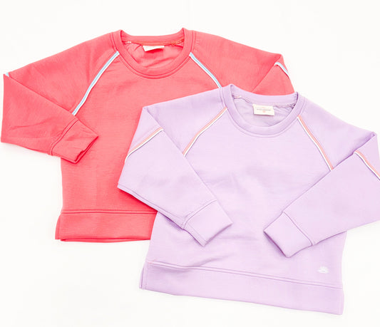 Youth Girls Athletic Pullover Sweatshirt