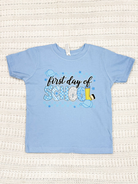 Youth Boys First Day of School Short Sleeve Graphic Tee