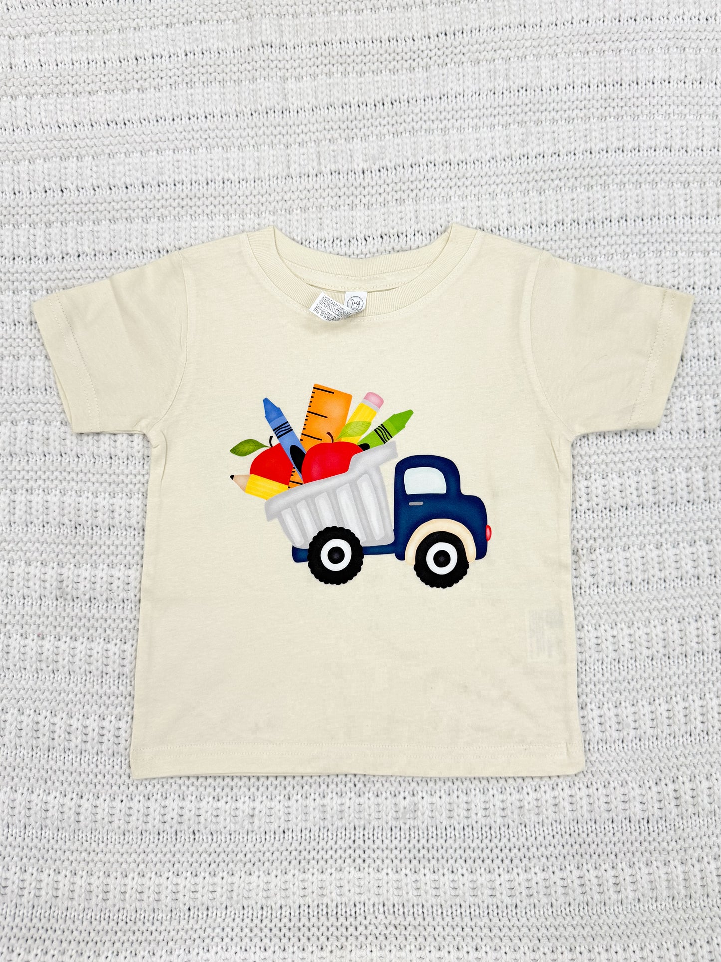 Boys School Dump Truck Short Sleeve Graphic Tee