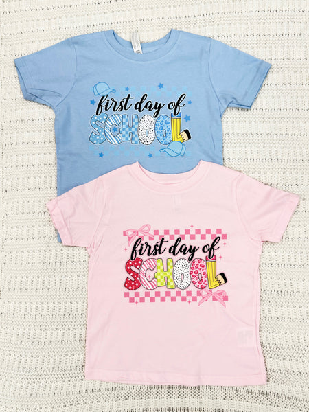 Youth Boys First Day of School Short Sleeve Graphic Tee