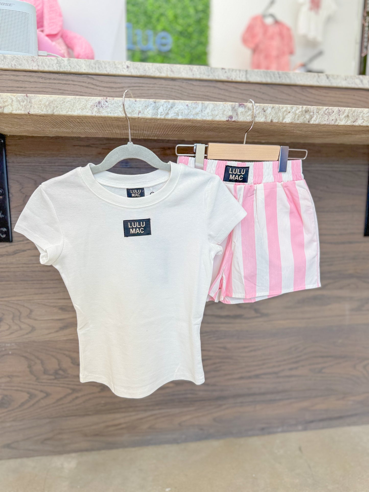 Lulu Mac Youth Girls Short Sleeve Top and Shorts Set