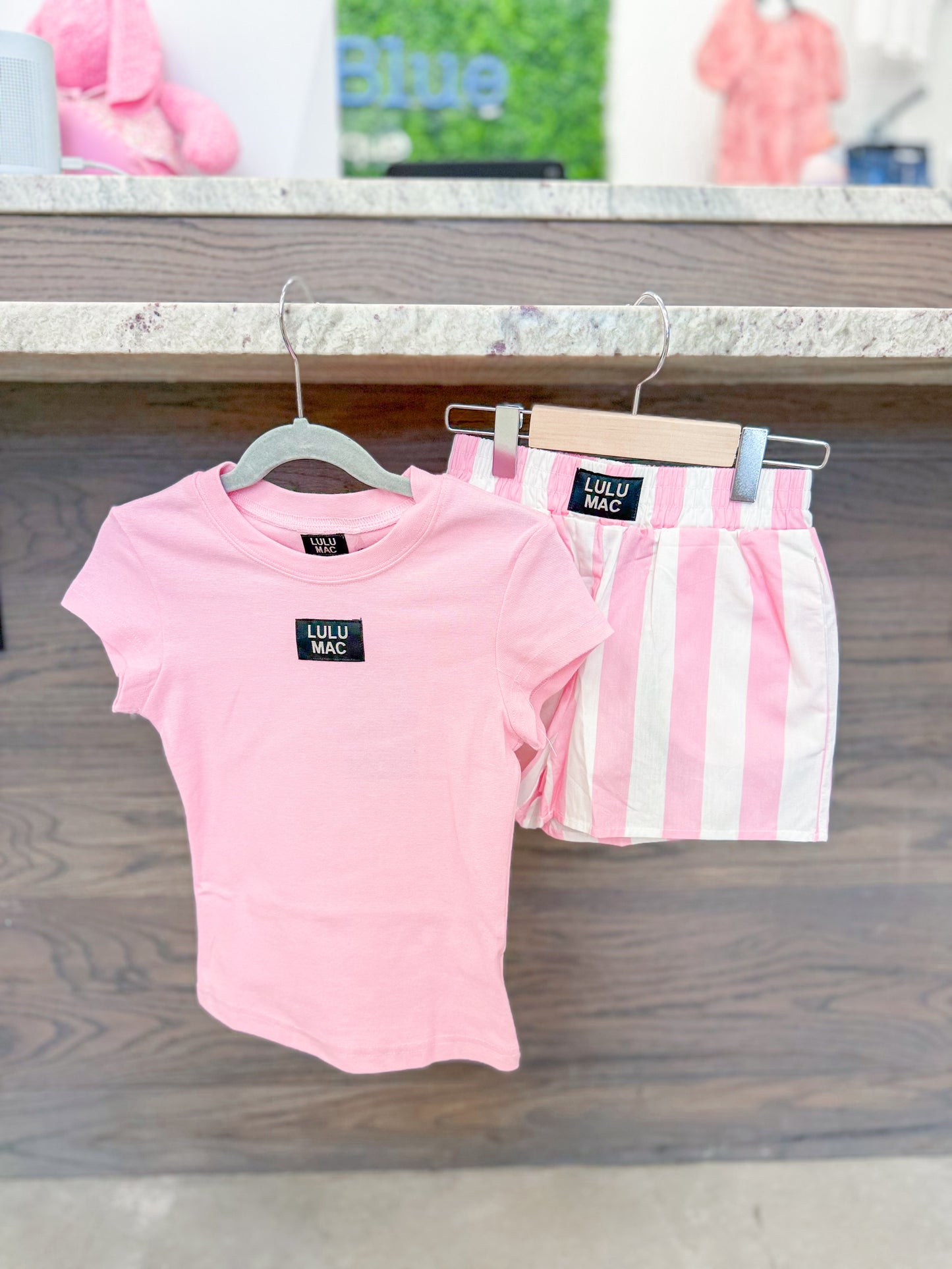 Lulu Mac Youth Girls Short Sleeve Top and Shorts Set