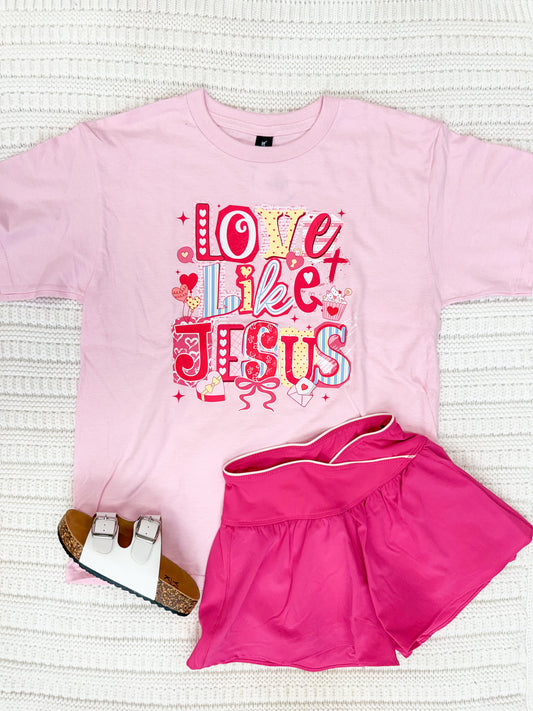 Toddler & Youth Girls Love Like Jesus Graphic Short Sleeve Tee