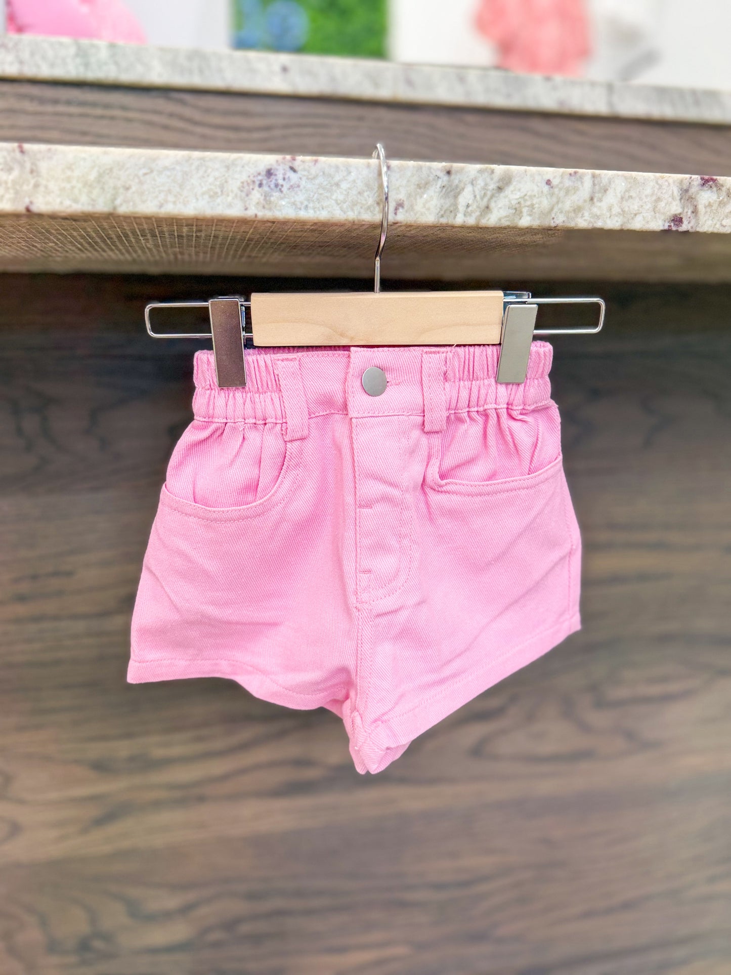 Girls' Elastic Waist Summer Shorts