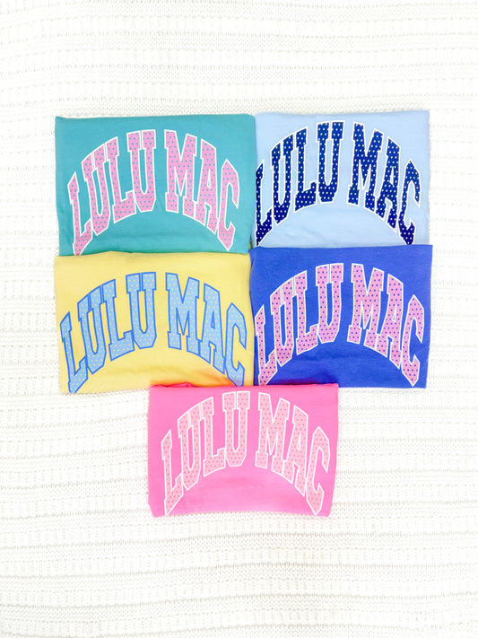Lulu Mac Polka Dot Youth Comfort Colors Tee Shirt