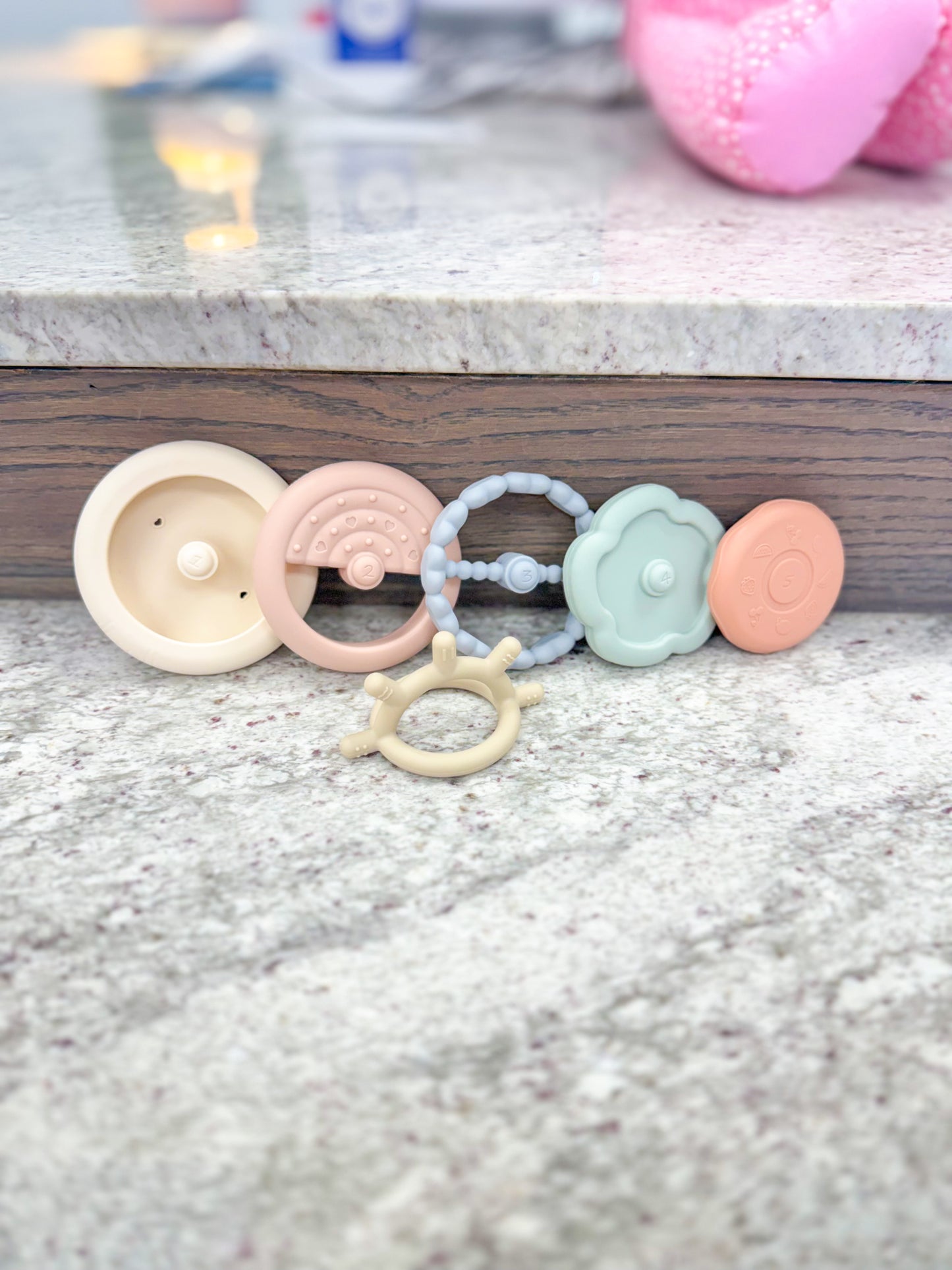 Soft Silicone Stacking Ring Tower (6-pc) Sun