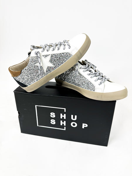 Shu Shop "Paula Silver Sparkle" Sneaker