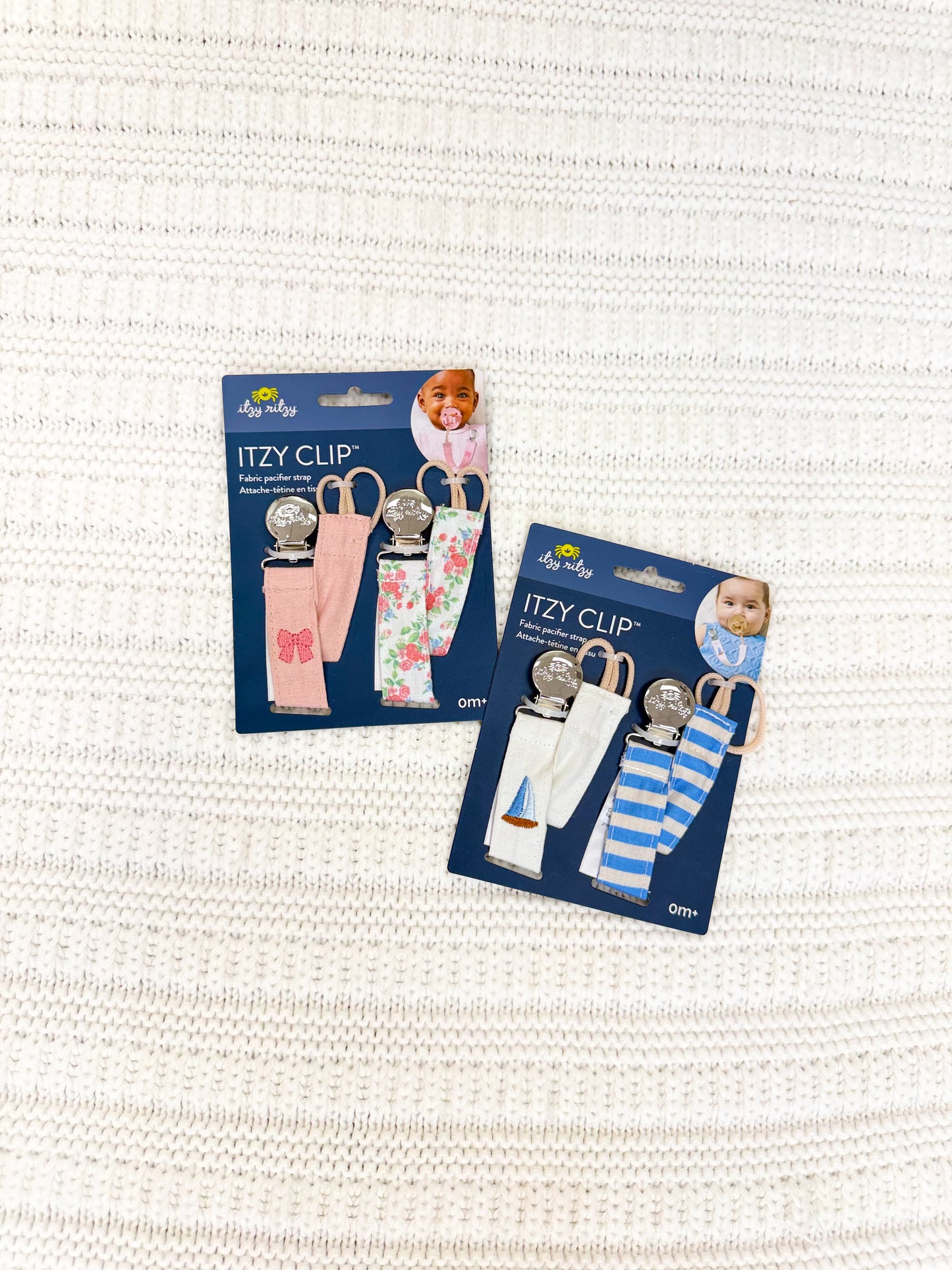 Itzy Ritzy Clip Fabric Pacifier Strap