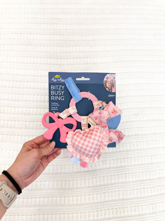Itzy Bitzy Busy Ring Teething Activity Bows