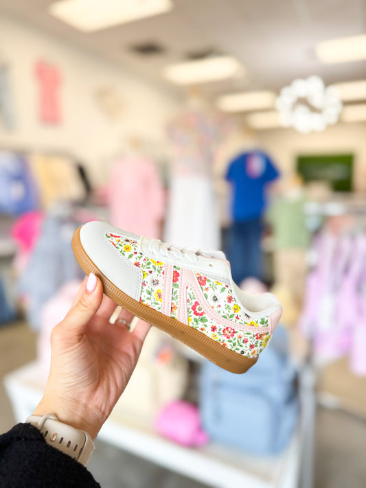 Youth Girls Floral Sneaker