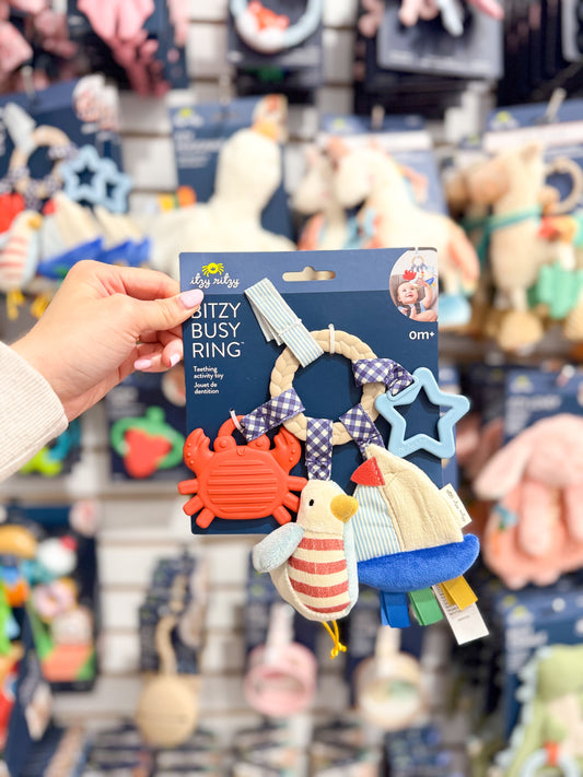 Itzy Bitzy Busy Ring Teething Activity Nautical